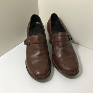 Dansko Romania Brown Leather Slip On shoes